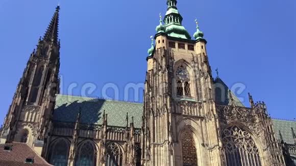 捷克共和国布拉格城堡圣维特大教堂罗马天主教大教堂视频的预览图