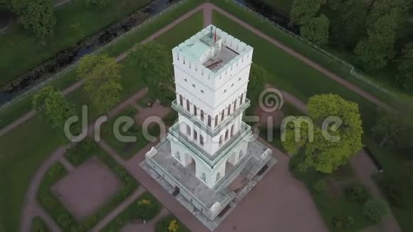 从空中到凯瑟琳公园景观几何的美丽景色视频的预览图