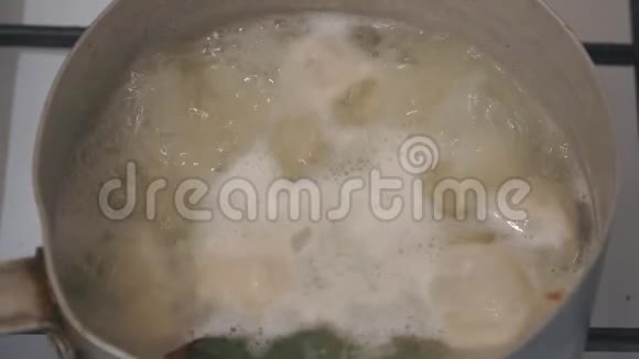 汤汤在一个小锅里煮视频的预览图