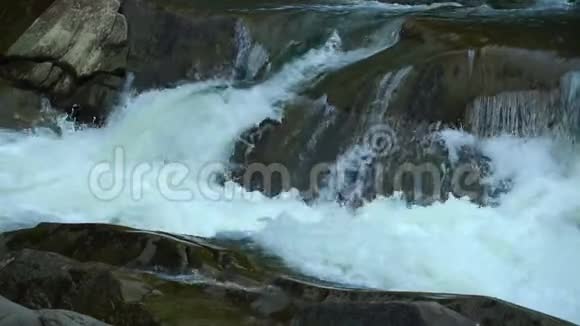 自然弹簧下降缓慢运动水流滴滴滴落视频的预览图