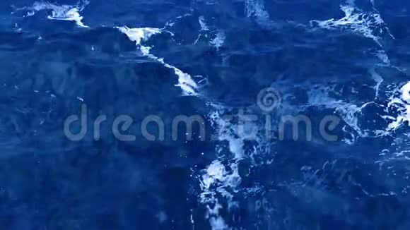 蓝色海洋波4K视频的预览图