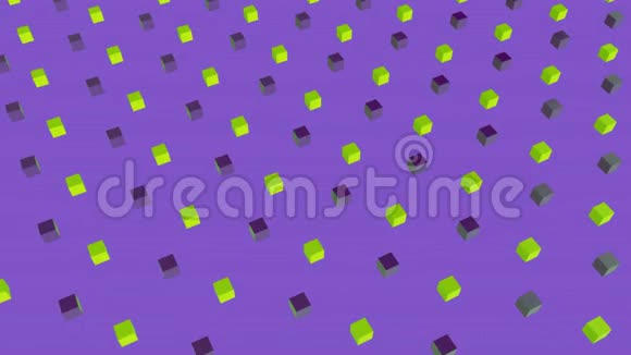 3D紫绿方块动视频的预览图