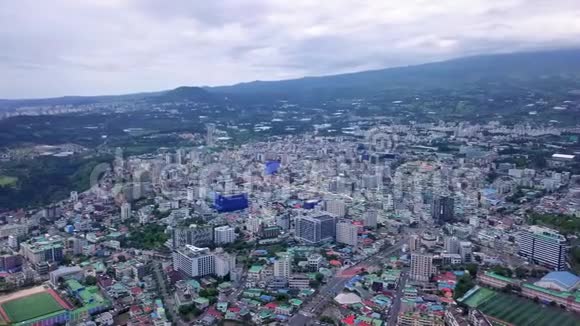 韩国济州岛西格维坡市的鸟瞰图视频的预览图