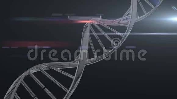 黑暗背景下DNA的动画视频的预览图