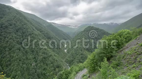 高加索山脉史诗白种人美丽自然格鲁吉亚文化视频的预览图