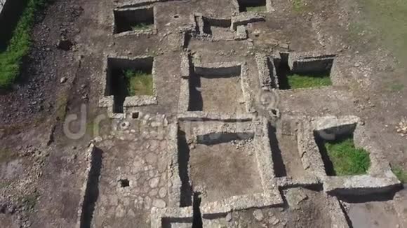 俄罗斯古希腊塔尼斯城的废墟考古遗址视频的预览图