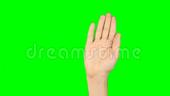 345个手指手势雄手上绿scon虚拟画面视频的预览图