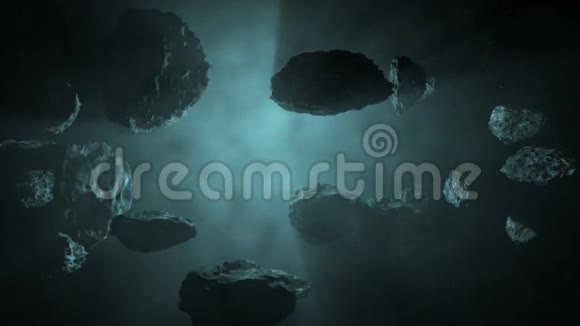 蓝色小行星场视频的预览图