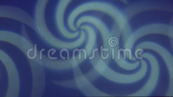 蓝色和白色催眠漩涡形状视频的预览图