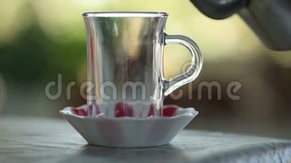 土耳其传统茶和茶点土耳其视频的预览图