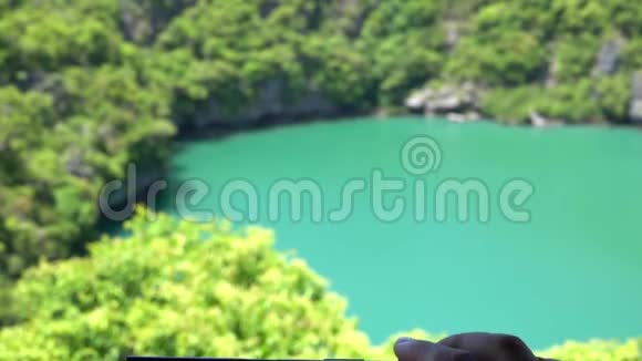 泰国昂松国家海洋公园翡翠湖手机拍照视频的预览图