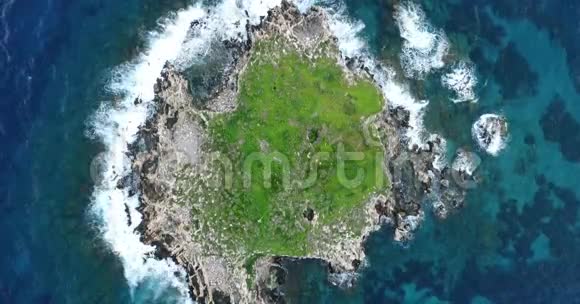 岛的空中摄影视频的预览图