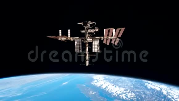 地球上空空间站的飞行视频的预览图