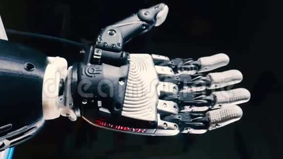 机器人的手移动手指人工智能概念视频的预览图