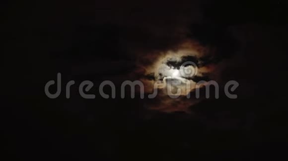 夜空云遮满月高定性时滞视频的预览图