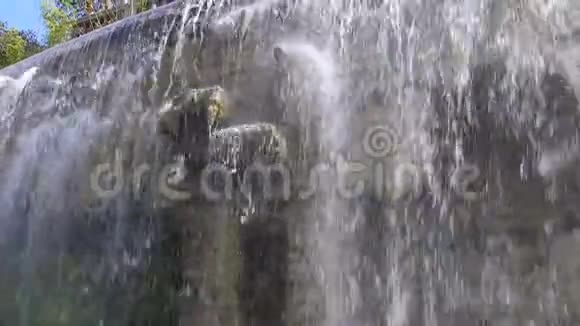 尼斯的城堡山瀑布法国观光大自然美丽视频的预览图