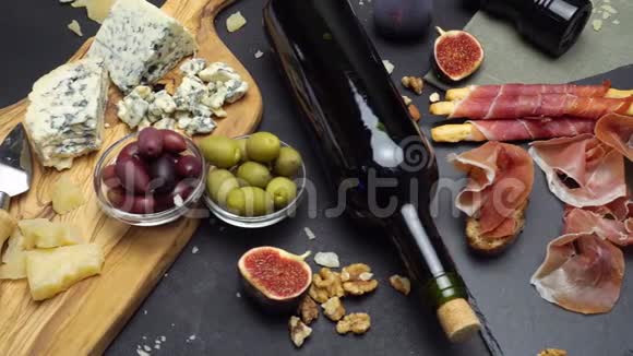 意大利传统食品和葡萄酒视频视频的预览图