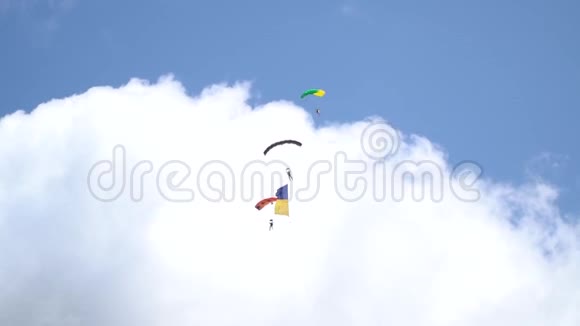 跳伞者为乌克兰创下了最大的降旗记录并在降旗后又派出了两名伞兵视频的预览图
