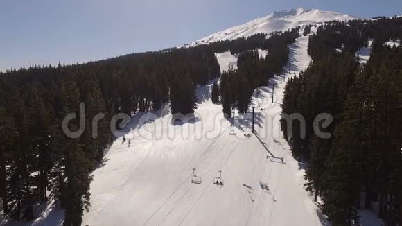 高空观景山学士滑雪斜坡升降机俄勒冈州视频的预览图