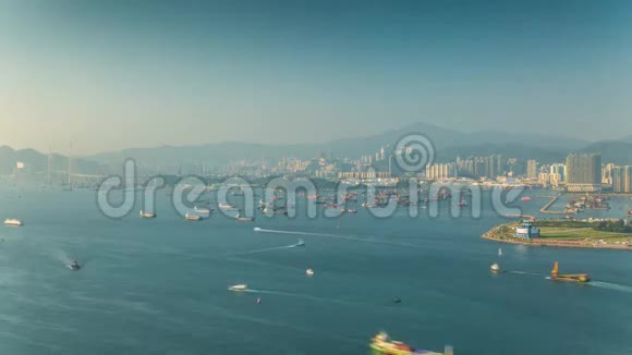 香港港口时间表烟雾日视频的预览图