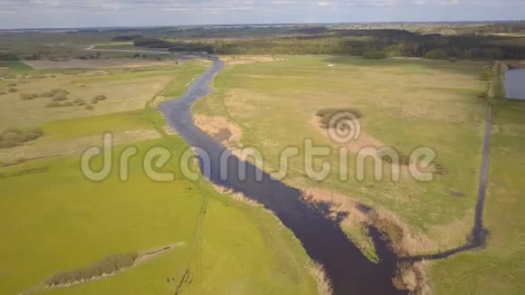 波兰景观河床景观视频的预览图