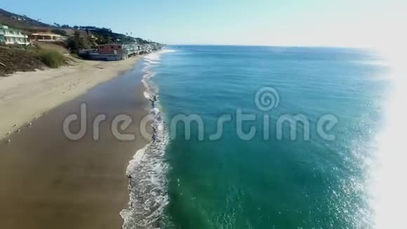 马尔布的美丽太平洋海岸视频的预览图