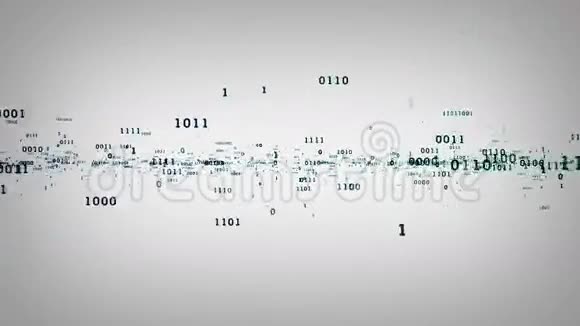 二进制比特和字节白色视频的预览图