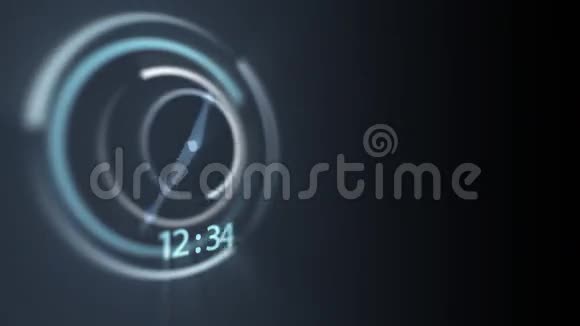 时间概念3D时钟视频的预览图