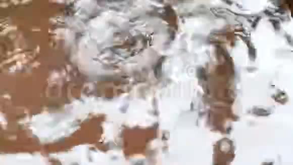 雨水滴在陶器里视频的预览图