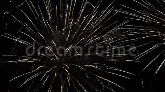 烟火表演节日和庆典在除夕使用壮观的烟火视频的预览图