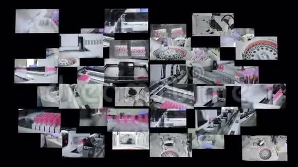 药房医疗器械蒙太奇医用Ampules制药工业肛门器分屏制药视频的预览图