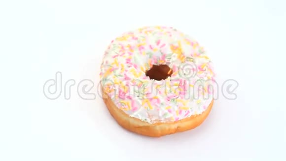 甜甜圈在旋转视频的预览图