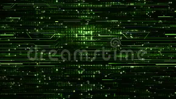 循环数字绿色高科技背景视频的预览图