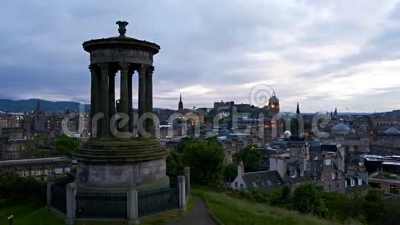 苏格兰爱丁堡的日落时间视频的预览图