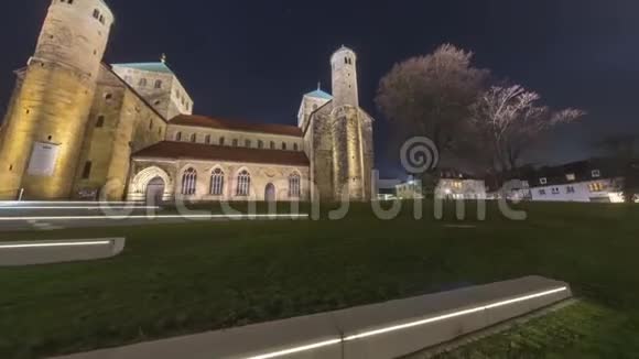 圣迈克尔教堂是联合国教科文组织在德国希尔德海姆的世界遗产无缝360度视频循环视频的预览图