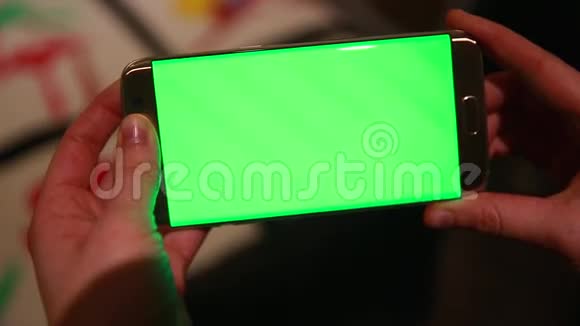 绿色屏幕智能手机视频的预览图