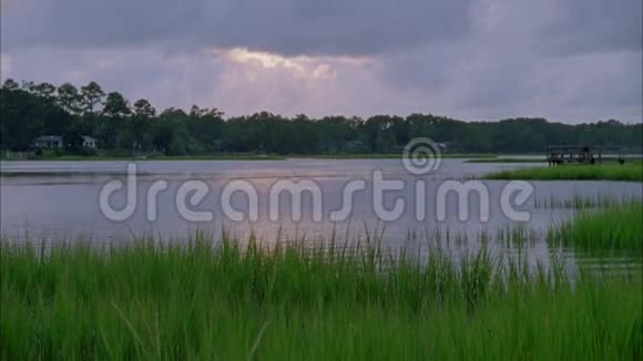 在海湾的沼泽地视频的预览图
