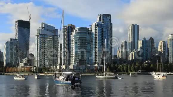 加拿大温哥华时移船4K视频的预览图