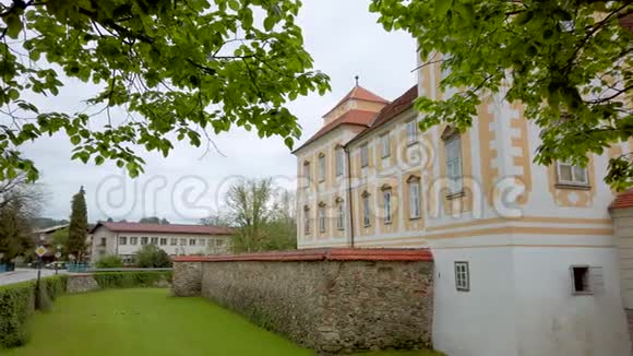 欧洲中世纪城镇的文艺复兴巴洛克宫殿斯洛文尼亚的城堡视频的预览图