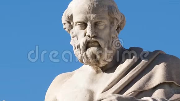 柏拉图的经典雕像视频的预览图