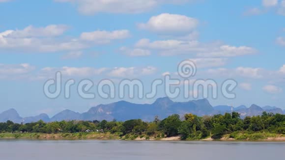 湄公河的自然美景视频的预览图