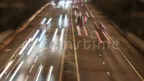 道路交通夜间时间推移视频的预览图