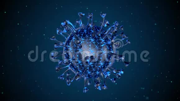 旋转冠状病毒细胞视频的预览图