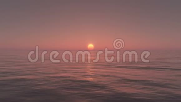 太阳升起越过海洋日出视频的预览图