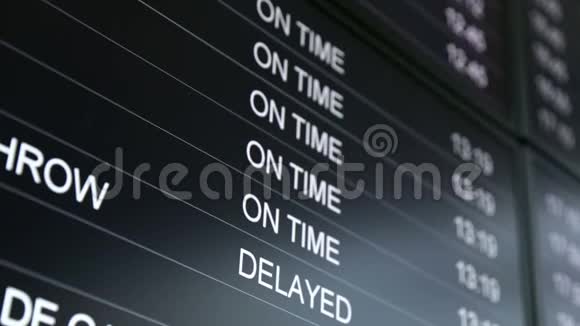 登机时间监控屏幕视频的预览图