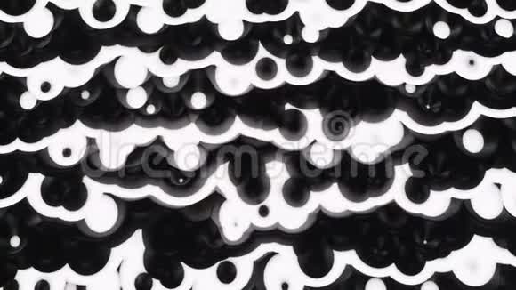 波浪表面气泡动画纹理视频的预览图