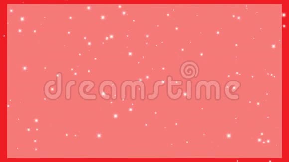 星星闪耀效果背景在粉红色屏幕动画节日圣诞节情人节新年视频的预览图