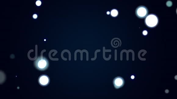 闪烁的蓝色和白色粒子作为背景视频的预览图
