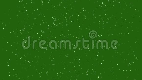 星辉效果背景上的绿色屏幕动画视频的预览图