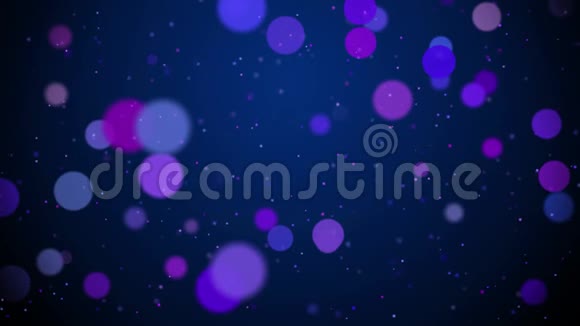 快乐周年纪念文字揭示霓虹灯运动从浪漫的紫色博克色黑色背景视频的预览图
